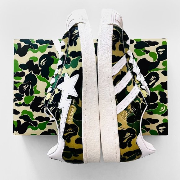 NWT adidas x BAPE Superstar ABC Camo Sneakers - Picture 5 of 7